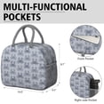 thumbnail image 6 of Lunch Bag Lunch Box for Women Reusable Insulated Lunch Bags,Water-Resistant Nautical Grey Crabs Cooler Lunch Tote Bag, Large Capacity for Work Travel Picnic, 6 of 6