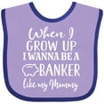 thumbnail image 3 of Inktastic Banker Like Mommy Future Job Boys or Girls Baby Bib, 3 of 4