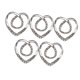 thumbnail image 3 of Hollow Love Heart Bufandas Clips Metal Chal Clip Hebilla Cintura Hebilla Clip Bufanda Anillo Broche Titular Bufandas Broche para Ropa Chal Bowknot plateado 3.7x3.7cm Yinane broches para bufandas, 3 of 8