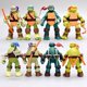 thumbnail image 4 of Figura de acción de Tortugas Ninjas mutantes adolescentes, modelo de colección de PVC Don, juguetes móviles Leonardo, Raphael, TMNT 2012, 4 of 4