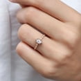 thumbnail image 3 of Bluebell Jewels 14K Yellow Gold Finish Oval Cut CZ Promise & Anniversary Ring for Women, 3 of 6