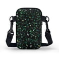 thumbnail image 2 of HELLHERO Green Dot Foliage Shoulder Purse for Women Double Deck Messenger Bag Polyester Lightweight, 2 of 7