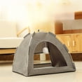 thumbnail image 3 of All-Season Covered Cat Bed, Cozy Pet Tent Cave with Soft Cushion for Indoor Cats, Washable Enclosed Sleeping House, 3 of 5
