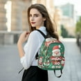 thumbnail image 6 of FORMRS Mini Backpack Purse for Women Travel Daypack Casual Shoulder Bag, Cute Christmas Pattern, 6 of 7