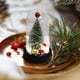 thumbnail image 4 of Adorno LED para árbol de Navidad | Mini árbol de Navidad decorativo luminoso de sobremesa | Cúpula única de bola de nieve iluminada | Decoración de mesa de invierno para casas de vacaciones - 1 pieza, 4 of 6