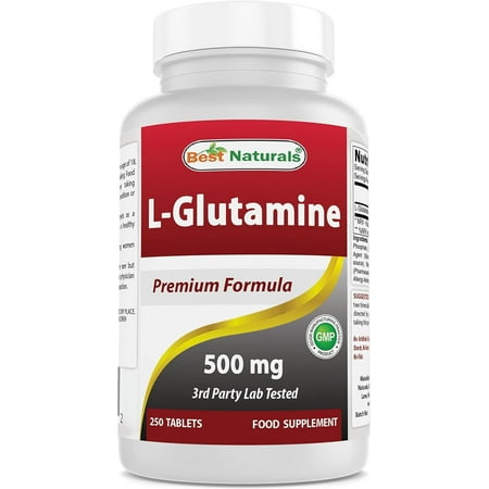 Best Naturals L-Glutamine 500 mg 250 Tablets