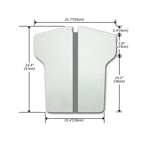 Techtongda Screen Printing Platen Press Board White Color Wood Zipper Platen 15x21 Apparel #009235