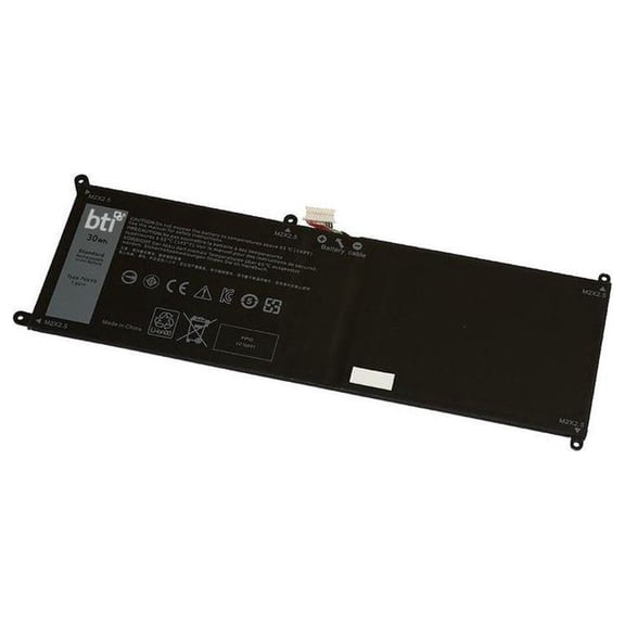 BTI 451-BBQG-BTI 7.6V 30WHR LI-ION BATTERY 07VKV9, V55D0, 451-BBQG, 7VKV9, 9TV5X LATITUDE 12 7275, LATITUDE 12 775, XPS 12 9250