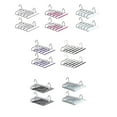 thumbnail image 2 of Multiple Jean Trouser Scarf Hangers For Men Women ABS Multi-functional 2PCS Storage Artifact Stainless Steel Pants Hook, 2 of 14