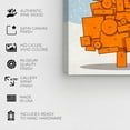 thumbnail image 4 of Wynwood Studio Holiday and Seasonal Wall Art Canvas Prints 'Orange Christmas' Christmas Home Décor - Blue, Orange, 20" x 30", 4 of 5