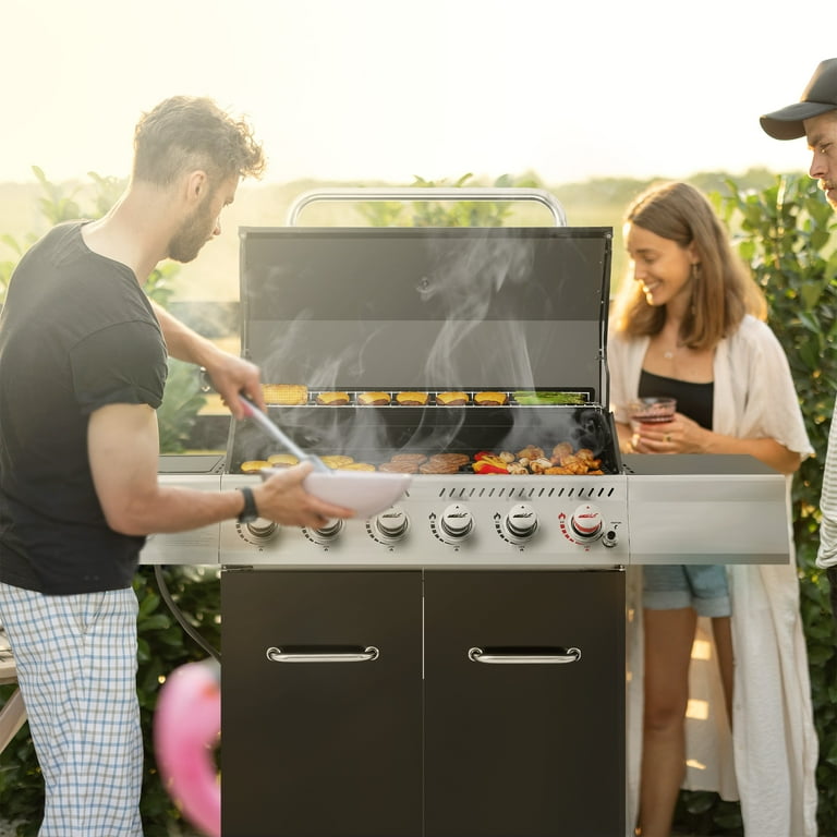 Royal Gourmet GA6402H 6-Burner BBQ Gas Grill with Sear Burner and