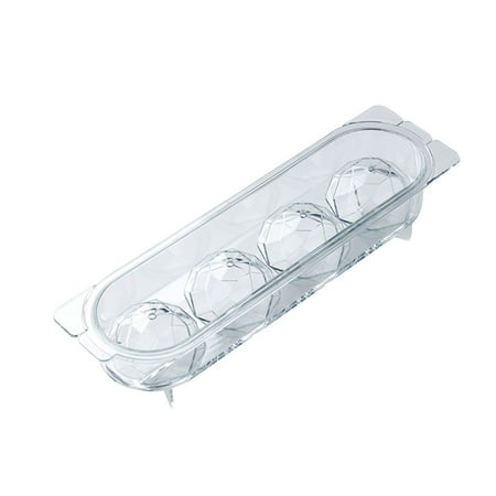 

UDIYO Ice Ball Mold Ice Ball Mold Food Grade Double Layer PET 4-Hole Drinks Round Ice Ball Tray Maker for Home