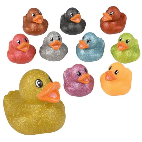 Glitter Rubber Ducky Assortment 2"