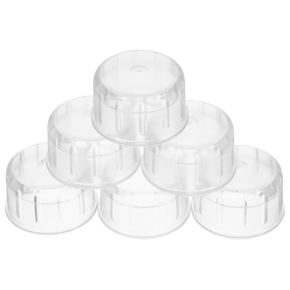 Set of 6 Reusable Lids for Cocktail Shaker Bottles, Bar and Home Use Covers, and Leak-Resistant