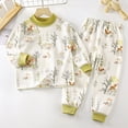 thumbnail image 2 of TOWED22 Pajamas for Boys Girls Graphic Rocket Space 2-Piece PJs Long Sleeve Sets Sleepwear 3 6 9 12 18 24 Months 2t 3t 4t 5t 6t 7t 8t 9t(Yellow,7-8 Y), 2 of 9