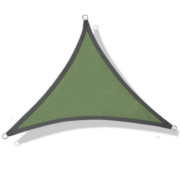 9.84 ft Sun Shade Sail Triangle Canopy Fabric Cloth Screen, Water and Air Permeable & UV Resistant, Heavy Duty, Carport Patio Outdoor