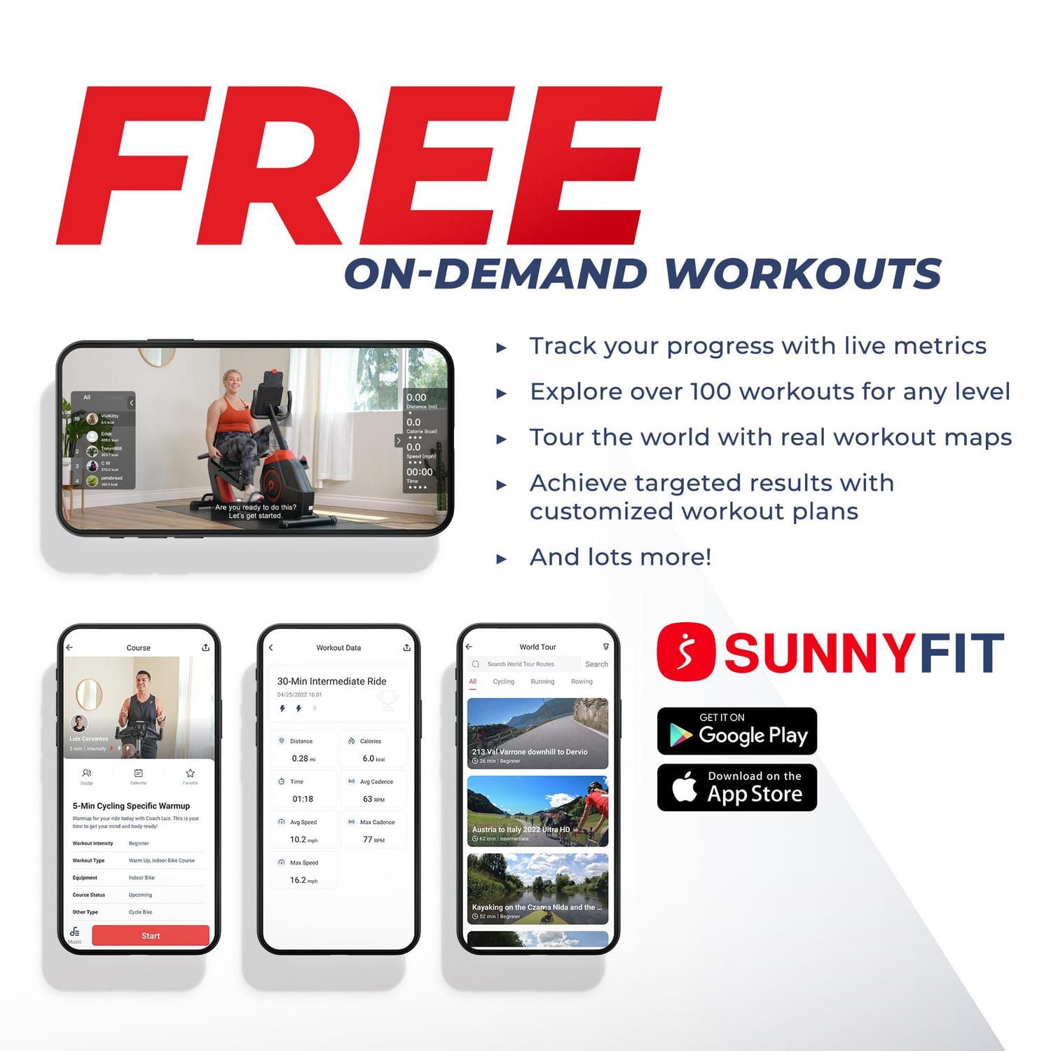 Sunny Health & Fitness Compact Performance Recumbent Bike with Dual Motion Arm Exercisers, Quick Adjust Seat & Exclusive SunnyFit App Enhanced Bluetooth Connectivity