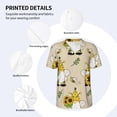 thumbnail image 4 of Balery Gnomes Bees And Sunflowers Baseball Jersey for Men Casual Button Down Shirts Short Sleeve Active Team Sports Uniform-Medium, 4 of 9