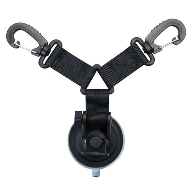 Forhome 4 Ventouses Multifonctions + 8 Crochets S | Ancrages Puissants 10 Kg | Fixation Voiture, Camping, Tente, Auvent, Maison