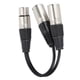 thumbnail image 5 of Cable XLR hembra a doble XLR macho Cable de conexión estéreo balanceado para micrófono para adaptador de audio Blanco 1 m/3,3 pies, 5 of 12
