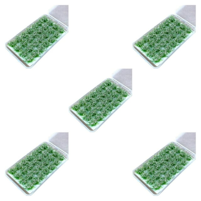 Ruiboury 28pack/lot Detailed Meets DIY Needs Static Grasses Tufts For Realistic Detail Rose powder 5Set