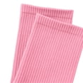 thumbnail image 5 of QSAWXQZ Kids' Crew Socks Solid Cotton Knitting Breathable Mid Calf Socks 5-13Years, 5 of 6