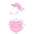 thumbnail image 2 of CutiePlusU Adult Sized Pacifier Dummy for Adult Babies Large Shield 3 Pack - Pink, Blue, Black, 2 of 6