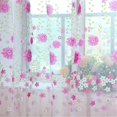 thumbnail image 2 of 2 Piezas de Cortinas Floral Duradero para Sala de Dormitorio Oficina Cocina 150x250cm Macarena Cortina de la ventana, 2 of 5