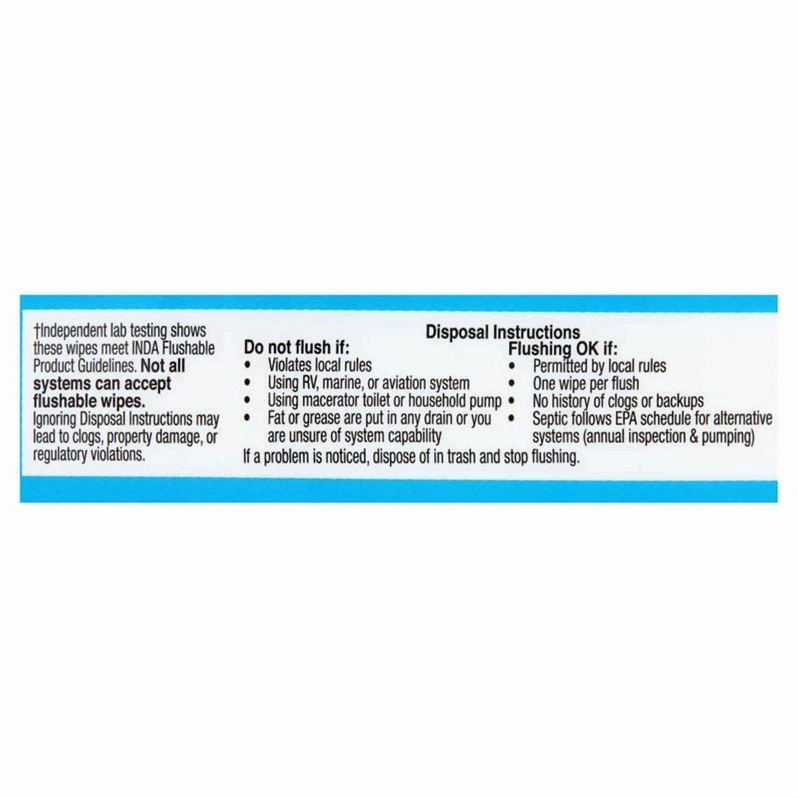 BUTTERFLY- Flushable Wipes 240 Pack Moisturizing Aloe Vitamin E Hypoallergenic Resealable