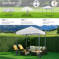 thumbnail image 6 of Renwick 6.6x6.6 Ft Instant Pop Up Canopy with One Push To Lock Setup Mechanism, White, 6 of 12