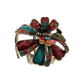 thumbnail image 3 of Vintage Rhinestone Crystal Flower Hair Claws Hair Flower Rhinestone Clips Hairpin Multicolor, 3 of 9