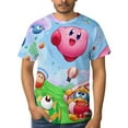 thumbnail image 5 of Kirby Poster Unisex Short Sleeve T Shirt Daily Novelty 3D Printed T-Shirts Soft Comfortable Tee Shirt Top For Men And Women, 5 of 7