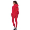 thumbnail image 2 of 9 Crowns Women's Slim Fit Pullover Hoodie with Matching Jogger Sweat pants Sweatsuit (X-Large, Red), 2 of 2