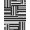 Black White Grey, Pattern 9, variant on ODIKA 8'x10' Washable Area Rug Striped Abstract Mid Century Block Minimalist Bands Brushstroke Grey Flowing for King Size Bedroom Under Bed, Master Suite, Non-Shedding, Easy Care