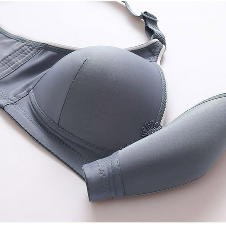 Front Closure Bras for Women Woman's Embroidered Glossy Comfortable  Breathable Bra Underwear No Rims Backless Sports Bra Sexy Maid lingerie for  Women 