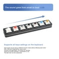 thumbnail image 3 of Mistaha Customizable 6-Key Mini Keyboard with Shortcut Functions - Compact Password Keyboard in Black, 3 of 6