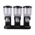 thumbnail image 1 of Dispensador de cereales Tight 3 Canister Nuts Container Machine Suministros de refrigerios Hogar clásico Almacenamiento de s frescos y secos - negro Sunnimix dispensador de cereales, 1 of 8