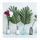 thumbnail image 3 of 70 Piezas 10 Tipos Tropicales Hojas Artificiales Palma Decorativas Malubero Verde, 3 of 4