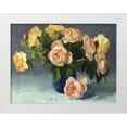 thumbnail image 1 of Strube, Ling 32x25 White Modern Wood Framed Museum Art Print Titled - Summer Roses, 1 of 4