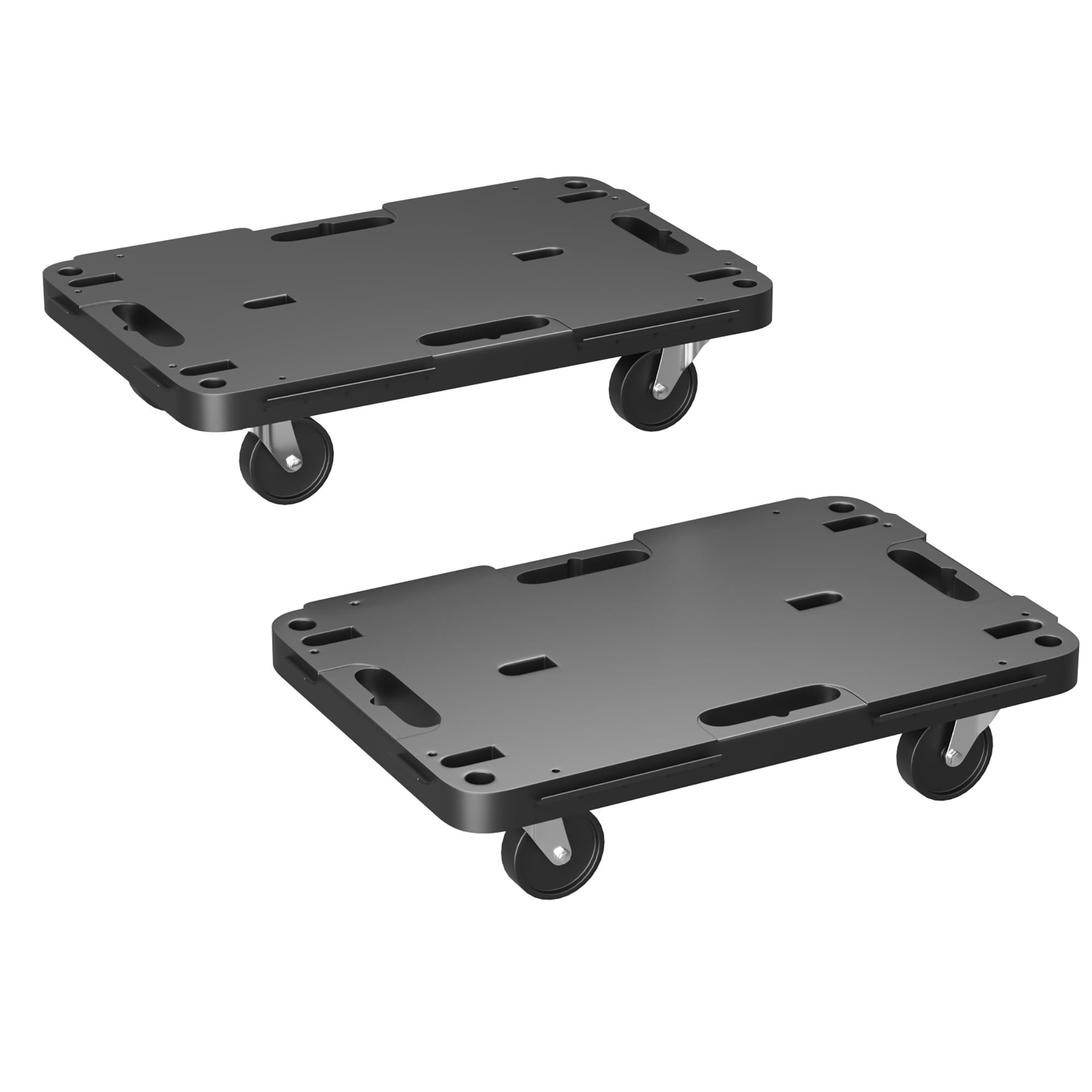 Costway 2pcs Platform Dolly Interlocking Furniture Mover 1200lbs Weight