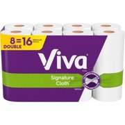 Viva Signature Cloth Paper Towels, Choose-A-Sheet - 8 Double Rolls (94 Sheets per Roll)