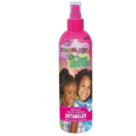 African Pride Dream Kids Olive Miracle Detangler 8 oz (Pack of 4)