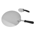 thumbnail image 3 of Pizza Peel, Circular Pizza Cutter Stainless Steel Comfortable To Hold 2 Set  For Kitchen For Restaurant L,S, 3 of 8