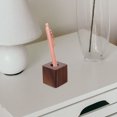 thumbnail image 4 of 1Set Simple and Generous Fountain Pen Stand for Office Desk Dark Brown Walnut Wood Pen Rest, 4 of 9