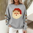 thumbnail image 4 of Uootdi Gift Christmas Sweatshirts for Women Merry Christmas Long Sleeve Shirts Cute Xmas Print Holiday Party Pullover Tops, 4 of 8