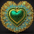 thumbnail image 1 of Kit Con Forma Especial Parcial 5D DIY Del Amor Pavo Real, 1 of 9