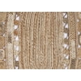 thumbnail image 6 of Harlow Hill Cora 5' x 7' Oval Brown/Beige Geometric Hand Braided Reversible Jute Indoor Area Rug, 6 of 7