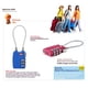 thumbnail image 5 of Candado con cable de 3 dígitos, candados de equipaje aprobados por la TSA para maletas, casilleros de gimnasio, equipaje de viaje (paquete de 2, Azul), 5 of 5