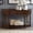 Cherry + Pine + Retro, variant on 52 Inch Retro Curved Half Moon Console Table, Solid Wood Frame Entryway Sofa Table with 2 Drawers and Open Storage Shelf for Hallway Living Room Bedroom, Cherry