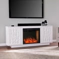 thumbnail image 4 of SEI Furniture Delgrave Smart Fireplace with Media Storage 60 x 26 Freestanding Indoor Smart Electric Fireplaces, 4 of 4